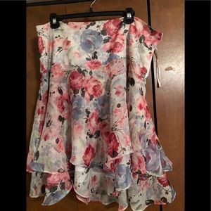 Flouncy Floral Skirt
